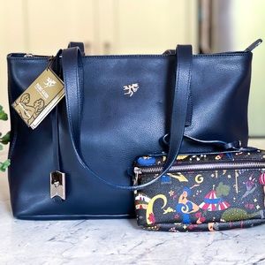Piero Guidi Navy Magic Circus Tote with mini bag